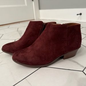 Maroon Soda 7.5 Booties